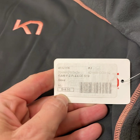 New with tags kari traa gray microfleece xl - Picture 2 of 3